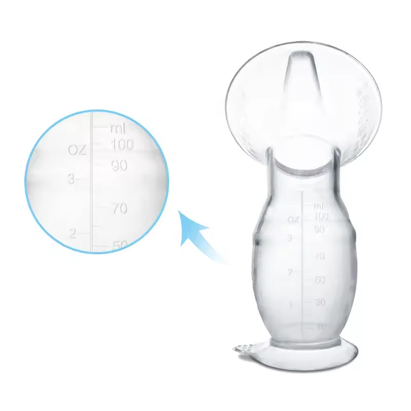 Luxe Silicone Breast Pump for Breastfeeding Moms – 100ml, BPA-Free, Wide Mouth Design