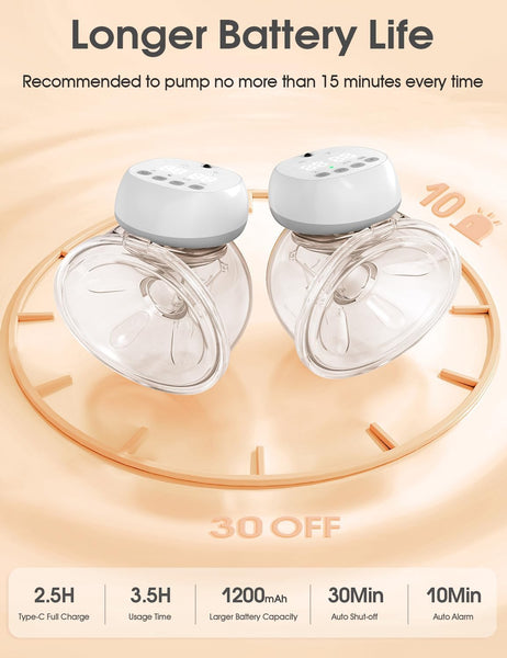 "🌟 Hands-Free Electric Breast Pump Remote Control Bundle - Pink 🌟"